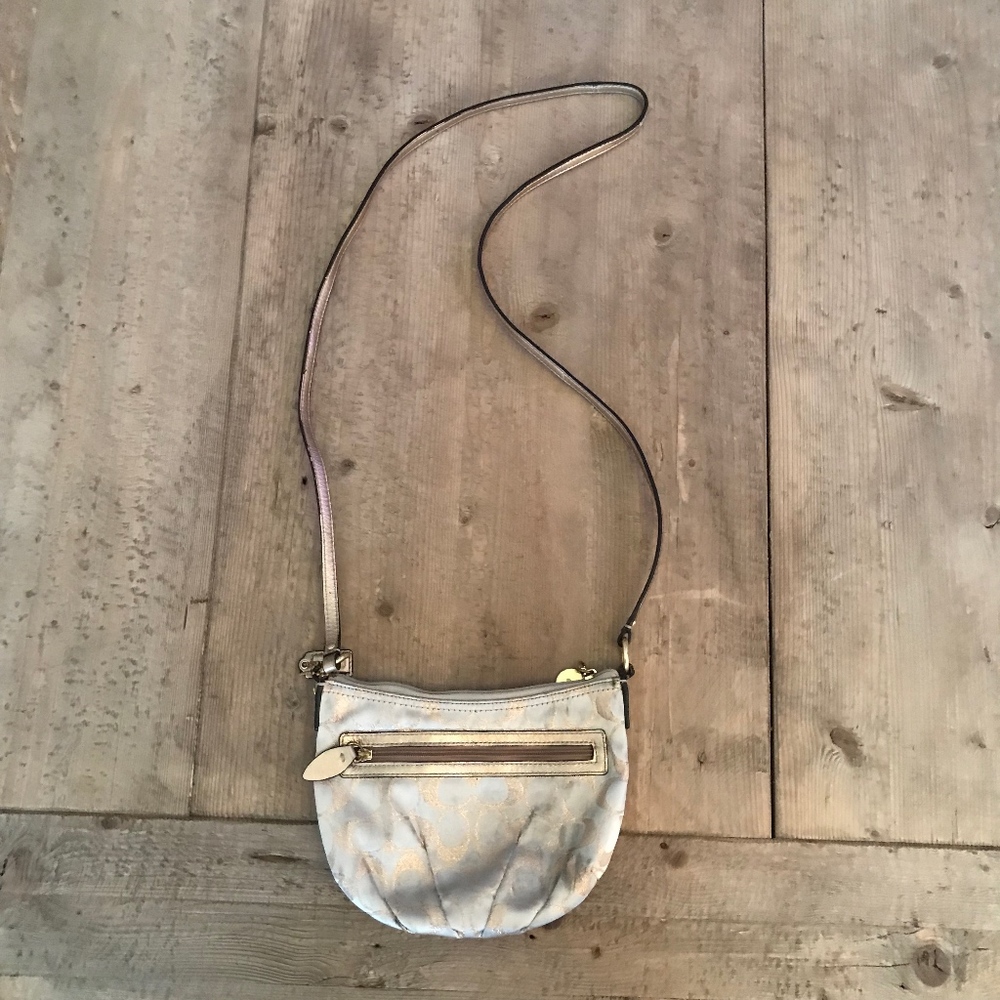 Coach Crossbody Handbag in Champagne Color